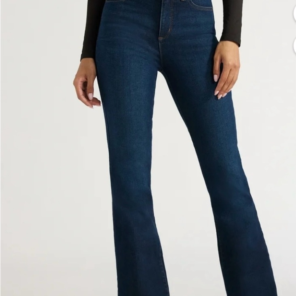 Sofia by Sofia Vergara Indigo High Rise Stretch Jeans Flair leg